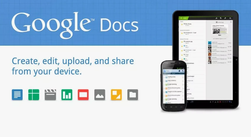 Выпущена мобильная версия Google Docs