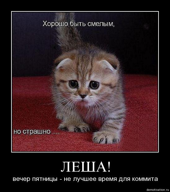 Пятница — не лучшее время для коммита