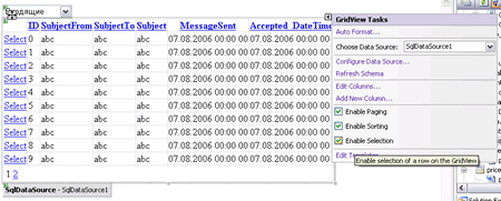GridView SmartTag