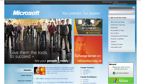 Microsoft.com Beta